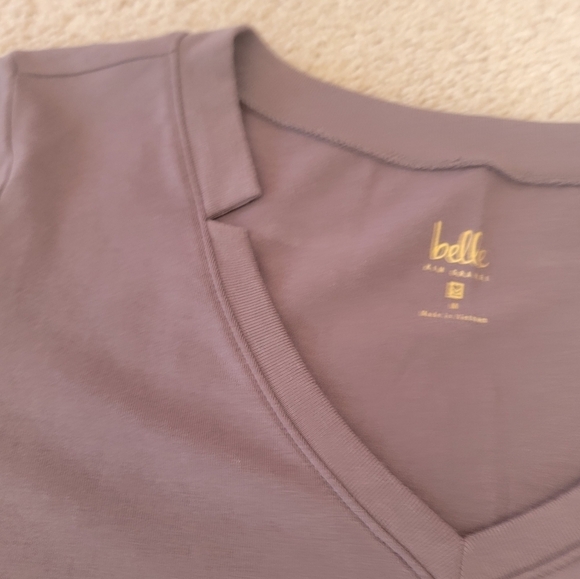 2/$20 Belle by Kim Gravel Long Sleeve Top M - Picture 2 of 10